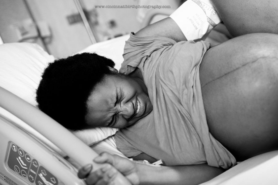 pregnant Black in labor girls
